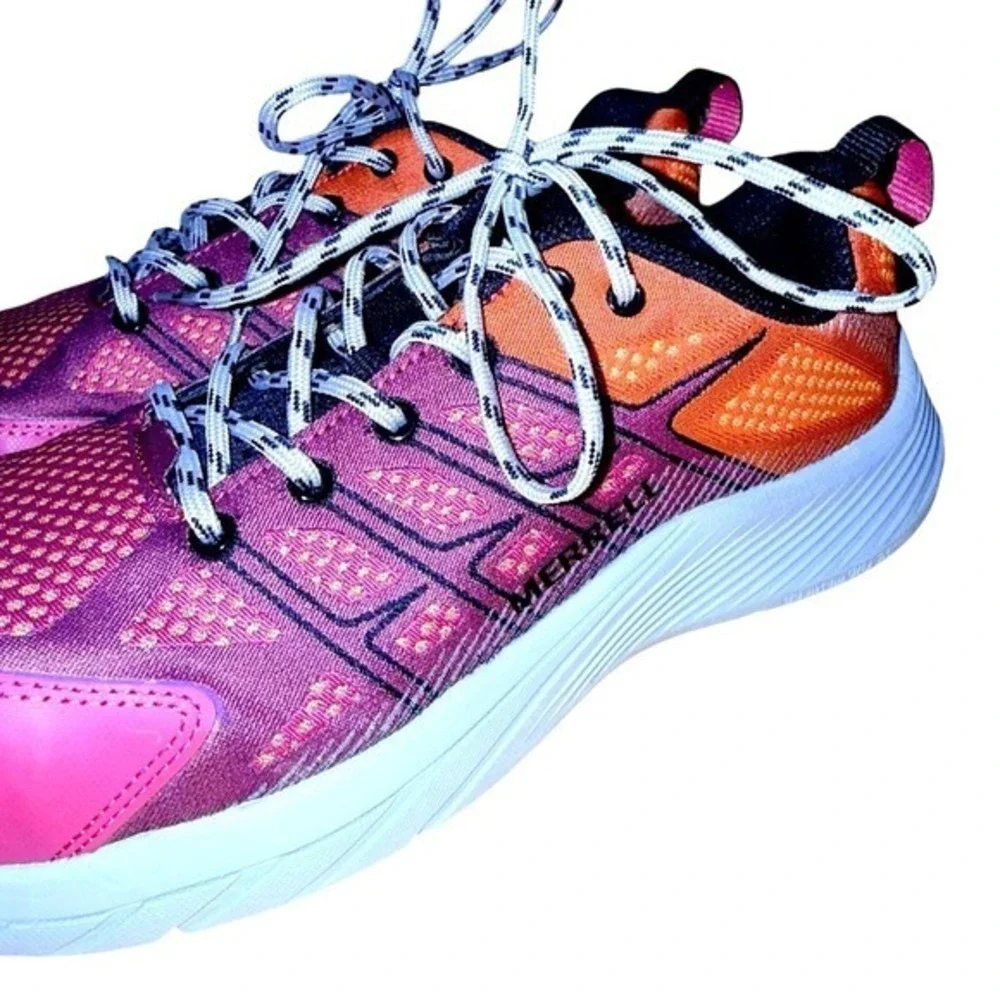 NEW Merrell Work Sneaker Women 7.5M Carbon Fiber Safety Toe Pink ASTM F2413-18EH